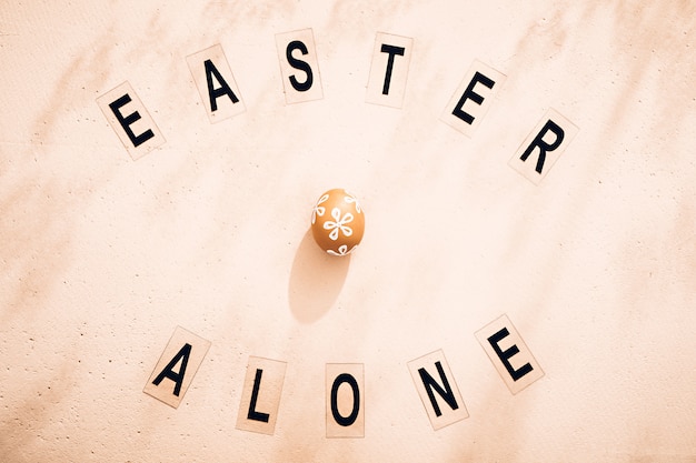 Easter alone. Not a much fun celebration in the face of a pandemic