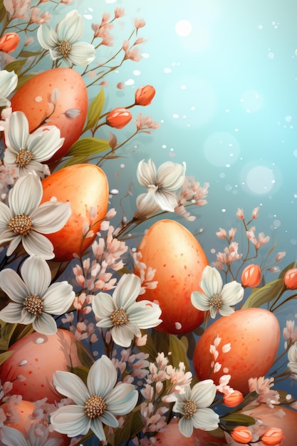 Easter background banner ai generated