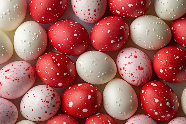 Пасхальный фон красочных окрашенных яиц