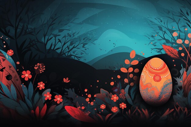 Easter background graphic design style for websites