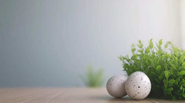 Photo easter background with eggs