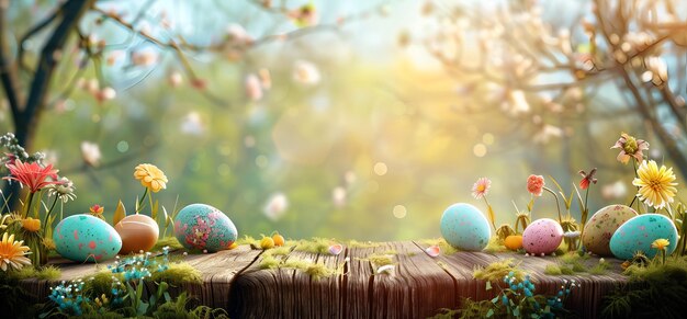 Photo easter background