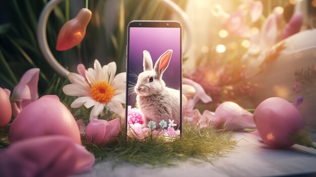 Photo easter background