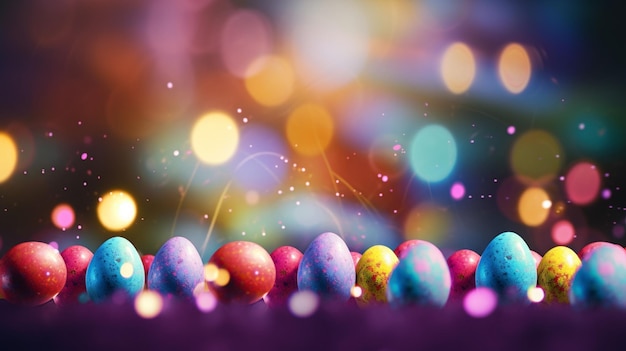 Photo easter bokeh background