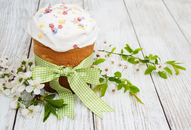 Easter bread and eggs