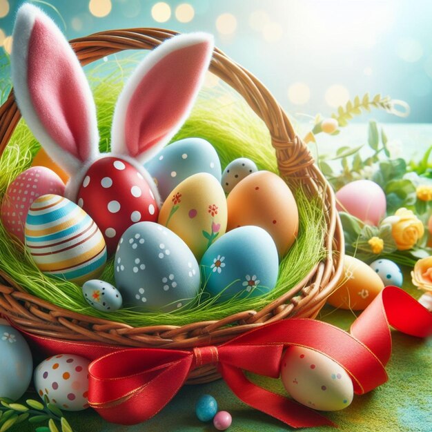 Easter bunny basket