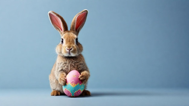 Easter Bunny holding Easter