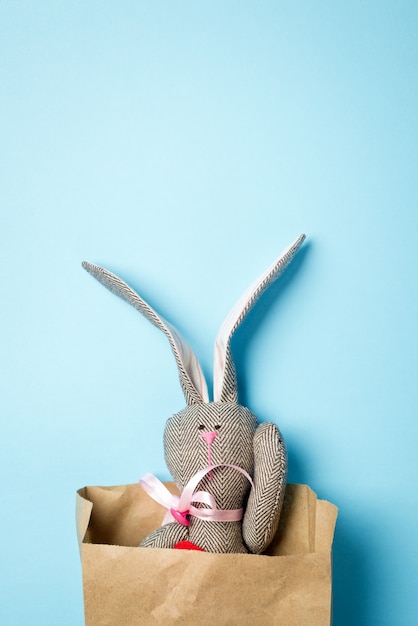 Easter bunny in a packet