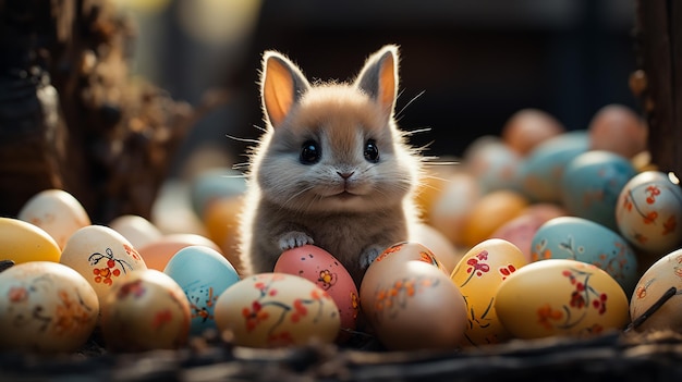 EASTER BUNNY ON VEHICLE