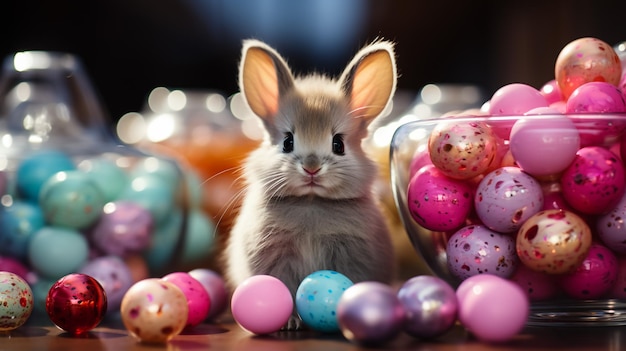 EASTER BUNNY ON VEHICLE