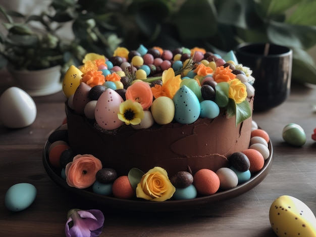 Easter cake generative ai