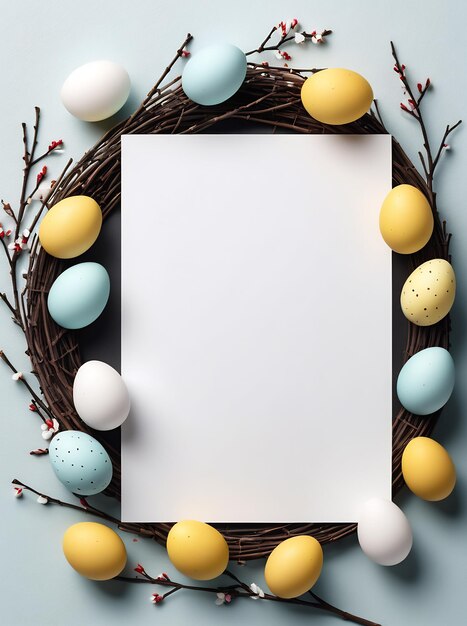 easter card template minimalistic easter card with eggs happy easter card easter copyspace