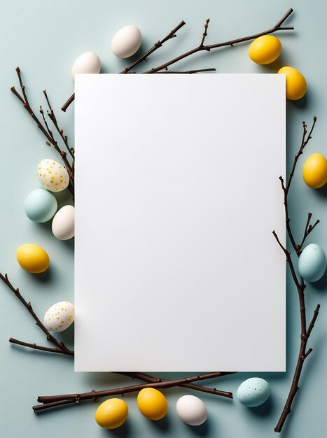 easter card with eggs minimalistic easter card template happy easter card easter copyspace