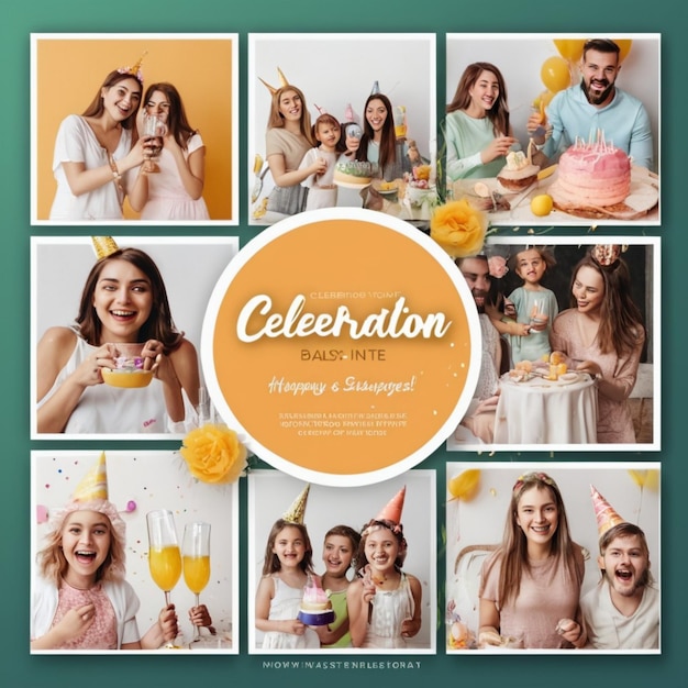 Easter celebration Instagram posts template