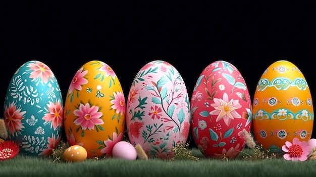 Easter charme een serene zonsopgang speels konijn of ingewikkeld stilleven versierd met pastels bloemen en eieren het vangt de essentie van familie traditie en bronnen schoonheid generatieve AI