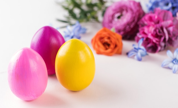 Easter colorful eggs