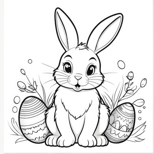 easter concept coloring book