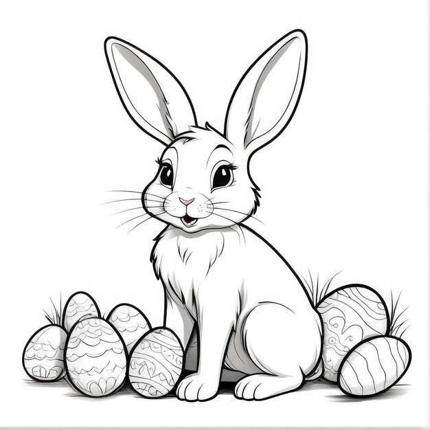 easter concept coloring book