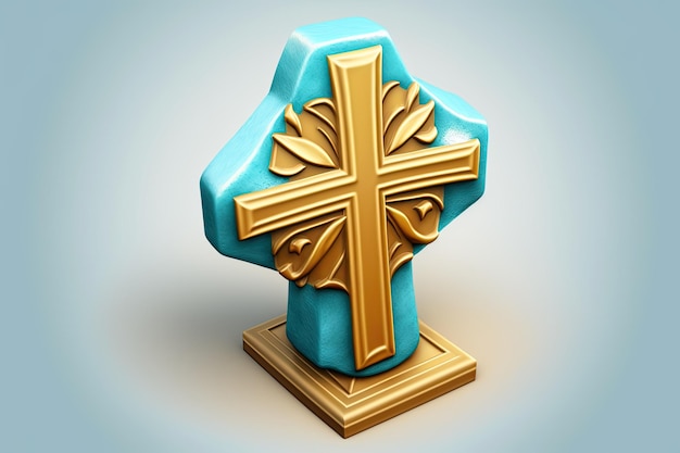 Easter cross icon right view