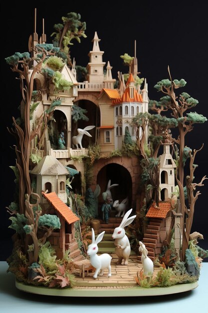 easter day diorama