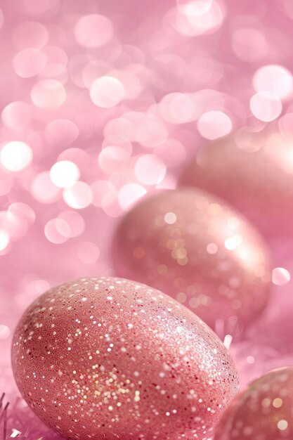 Easter Egg Against a Pastel Bokeh Background Creating a Vibrant and Whimsical Celebration Easter Festival