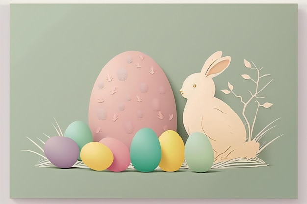 easter egg background minimalist style