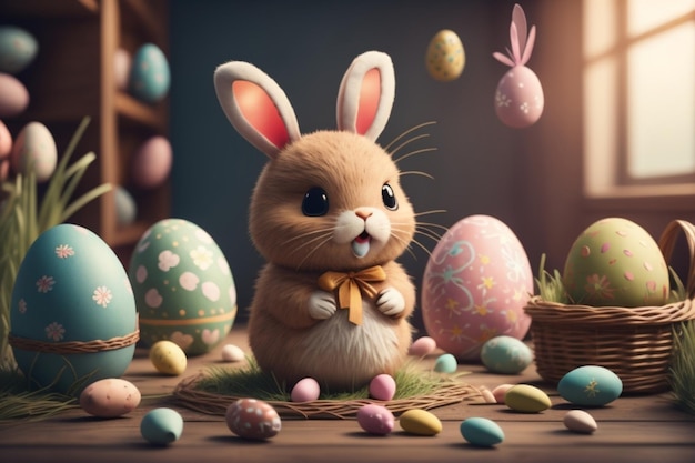 Photo easter egg background