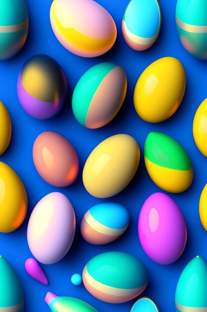 Photo easter egg colorful background