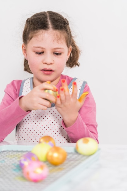 Easter egg coloring