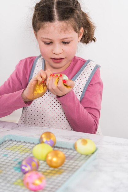 Easter egg coloring