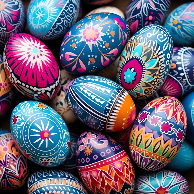 Easter egg design pattern holiday time