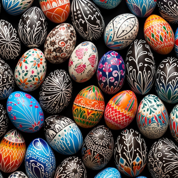 Easter egg design pattern holiday time