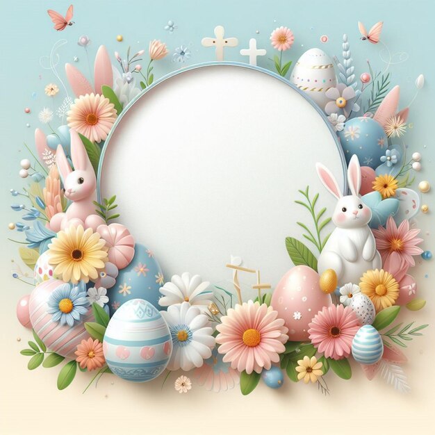 Easter egg hunt frame documenteer de opwinding met een speciaal frame voor de foto's
