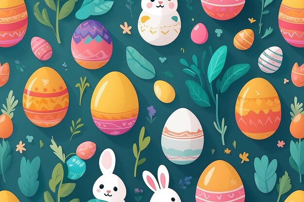 Photo easter egg hunt holiday cartoon illustration generative ai