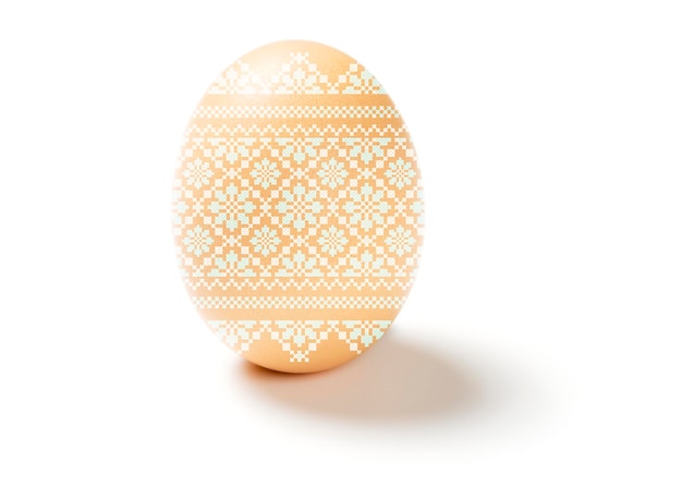 Easter egg isolated on white background 3