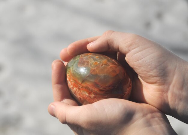 Easter egg made of Jasper