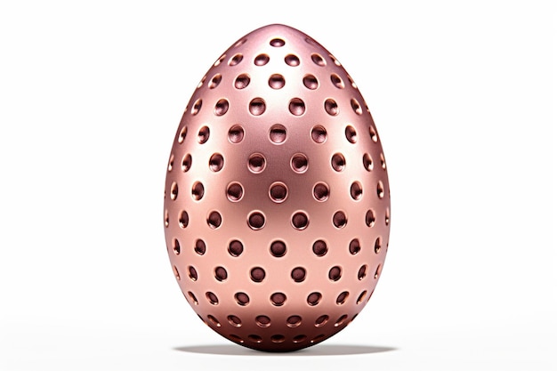 easter egg rose gold met polka dot patroon