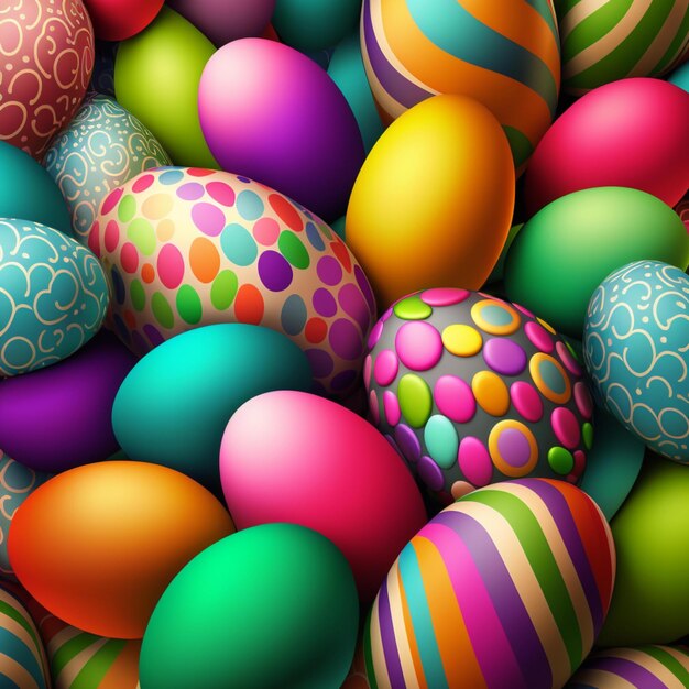 easter eggs background