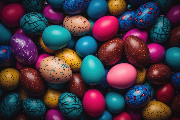 Easter eggs background