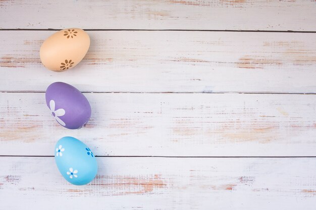 Easter eggs colored