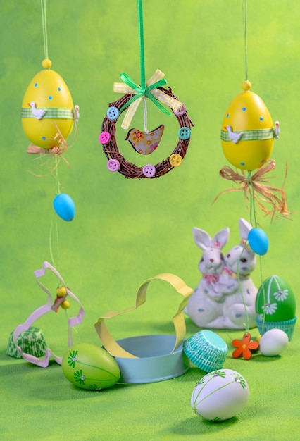 Easter eggs and cookie molds