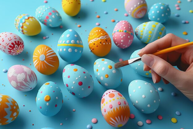 easter eggs day DIY craft kit for painted eggs on Sun Mar 31 2024