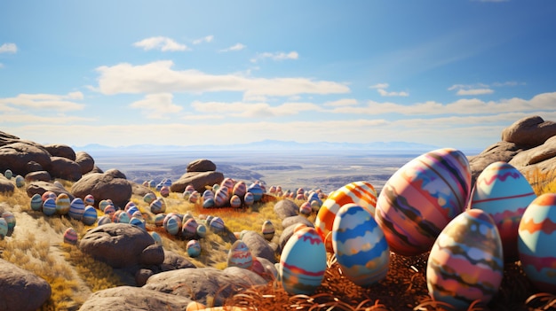 Easter eggs horizon