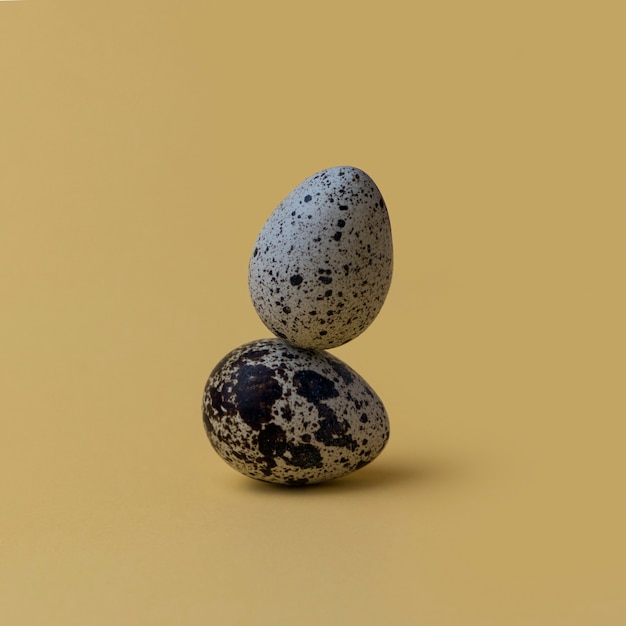 Easter eggs minimal concept. egg background concept