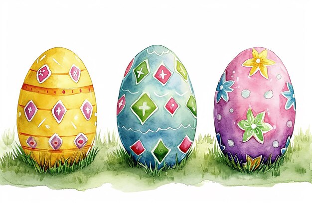 easter eggs in the nest