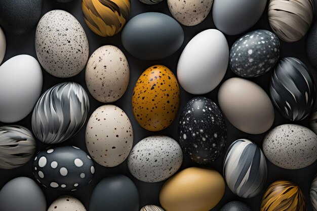 Easter eggs in the nest