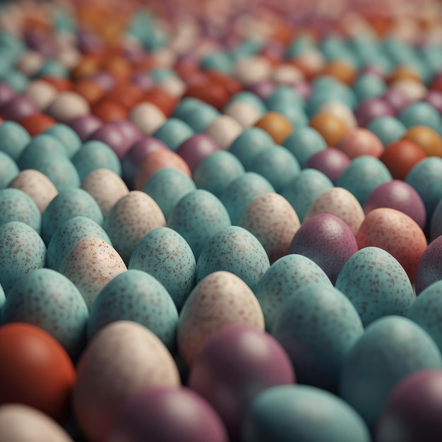 Easter eggs pattern generative ai