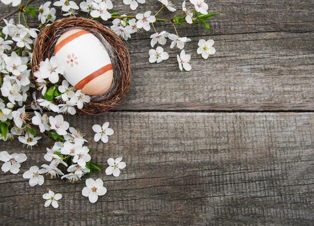Пасхальные яйца и весенний цвет