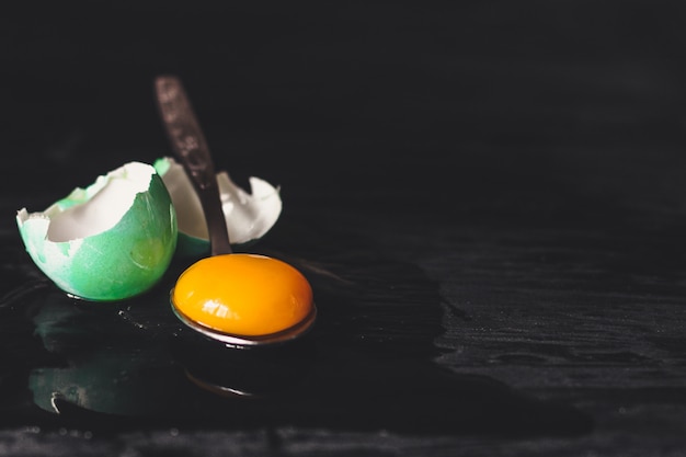 easter eggs, traditional holiday on dark