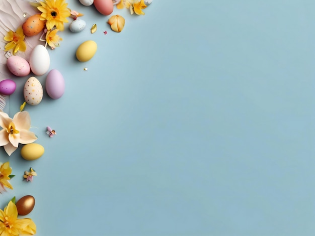 Easter festival colorful background design best quality hyper realistic image banner template